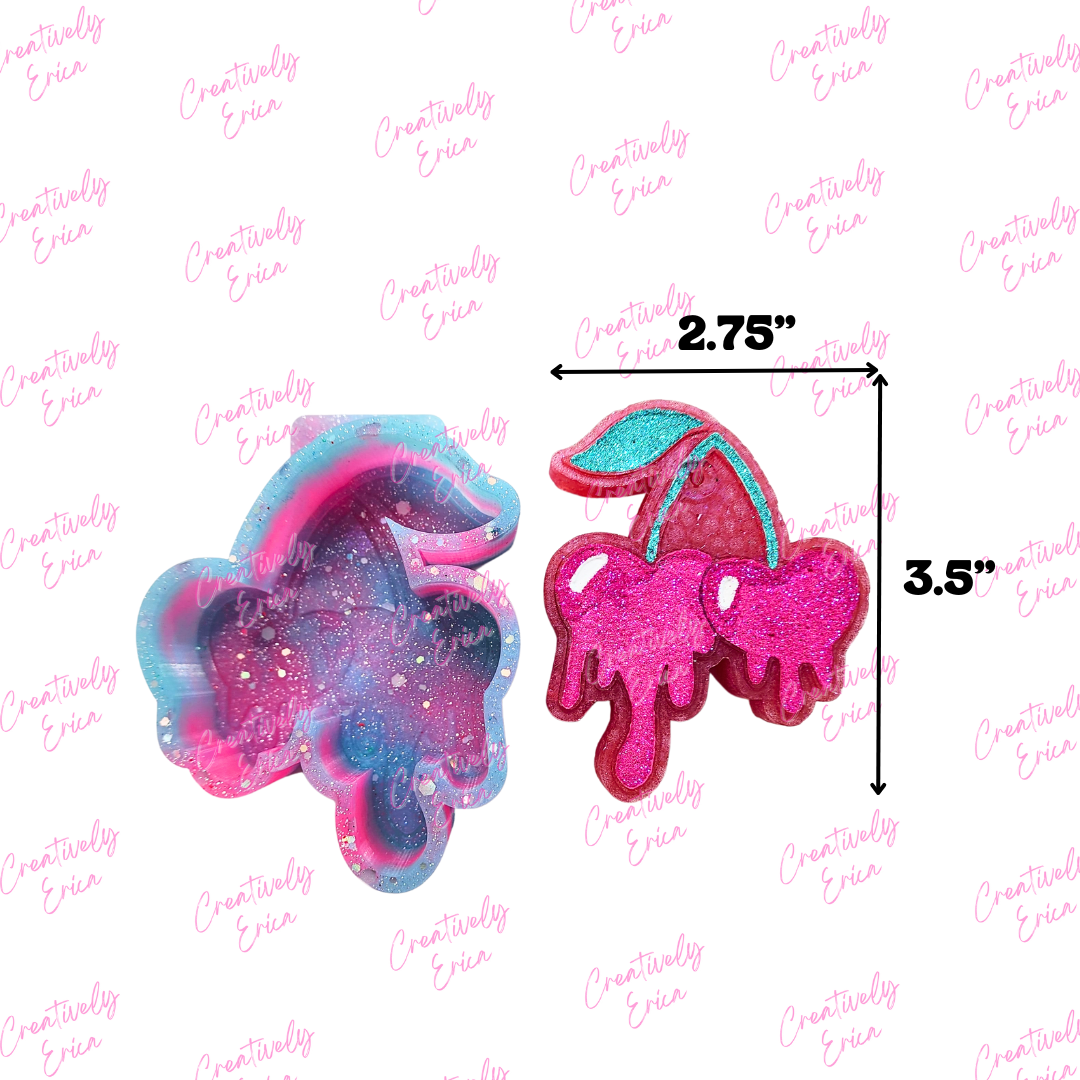 Drippy Cherry Silicone Freshie Mold