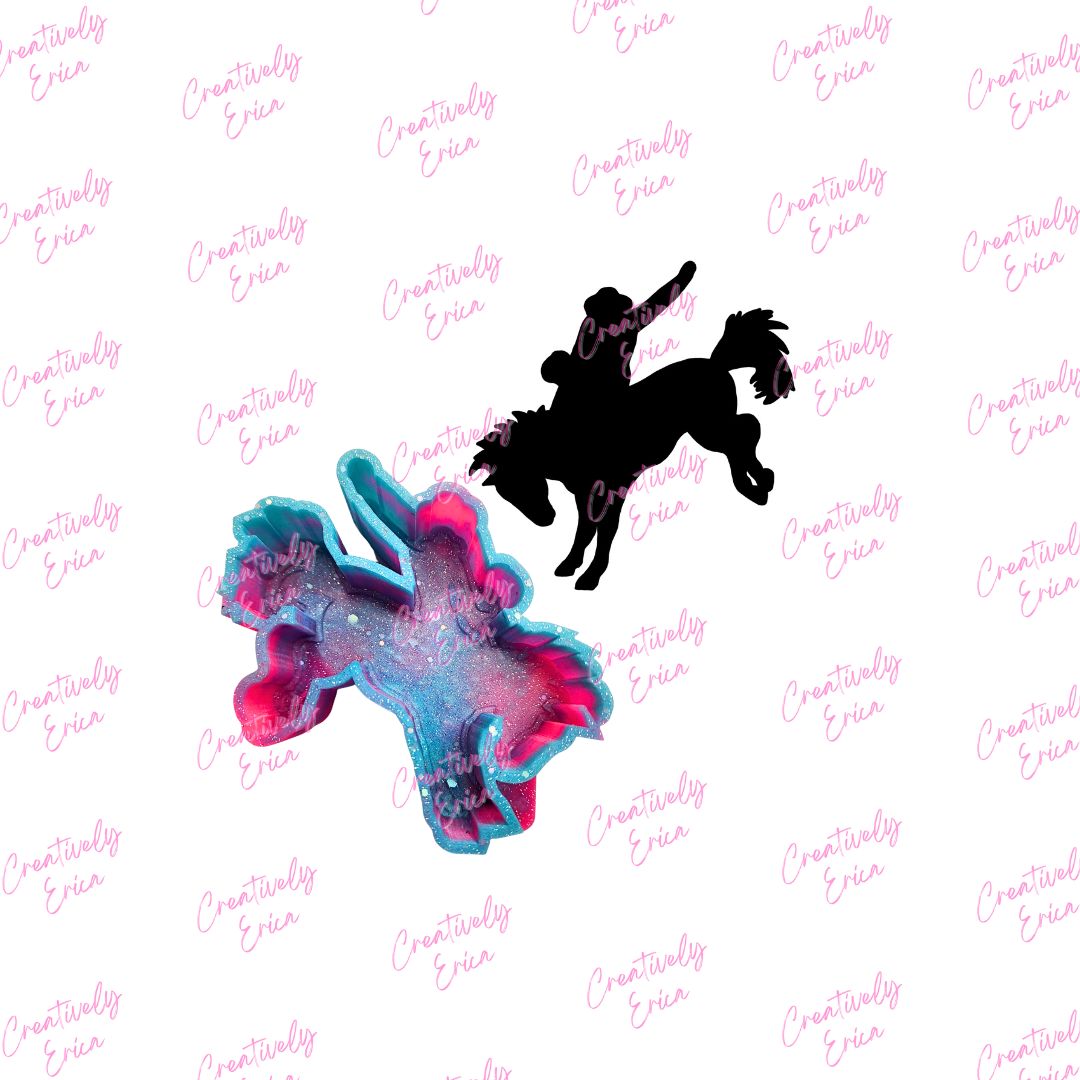 Bronco Rider Silicone Freshie Mold
