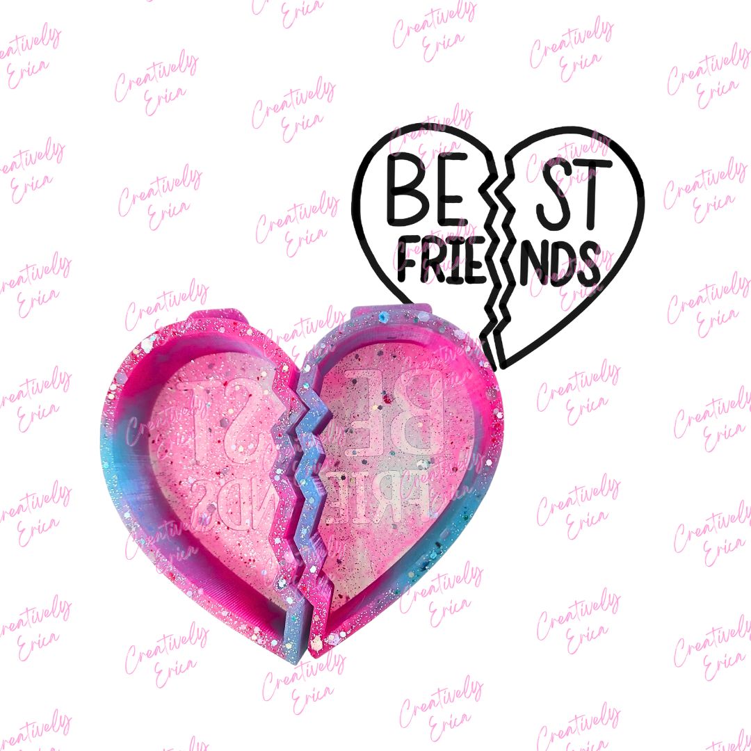 Best Friends Two Part Silicone Freshie Mold Set