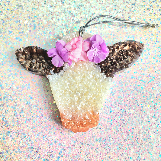 Cow w/ Flower Crown Freshie