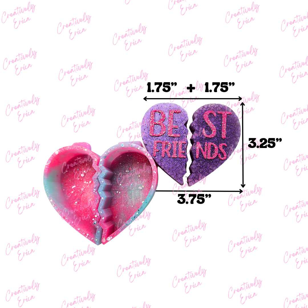 Best Friends Two Part Silicone Freshie Mold Set