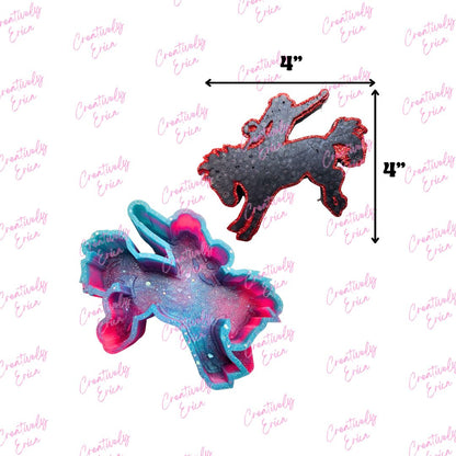 Bronco Rider Silicone Freshie Mold