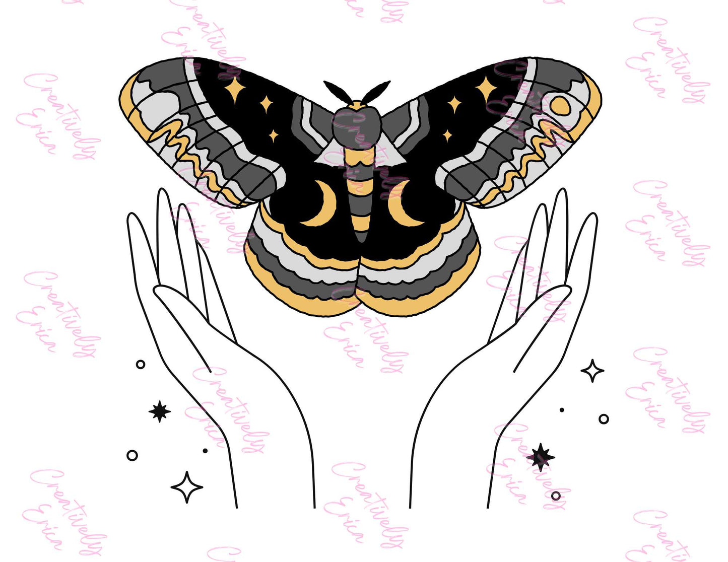 Celestial Moth Digital Download