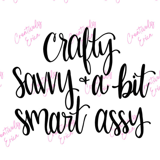 Crafty Savvy Hand Writing Digital Download